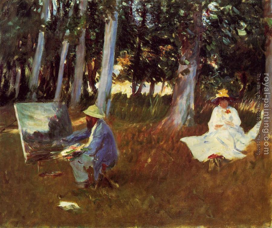 John Singer Sargent : Claude Monet Painting by the Edge of a Wood